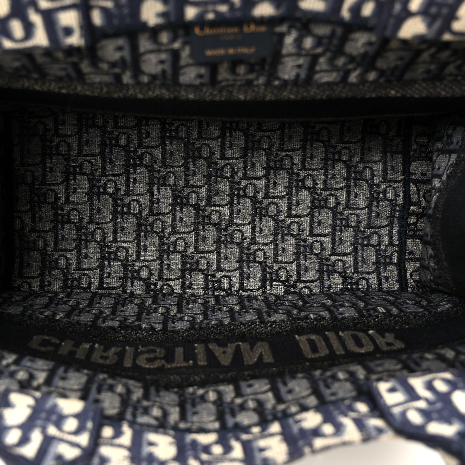 Oblique Medium Book Tote Blue Multicolor
