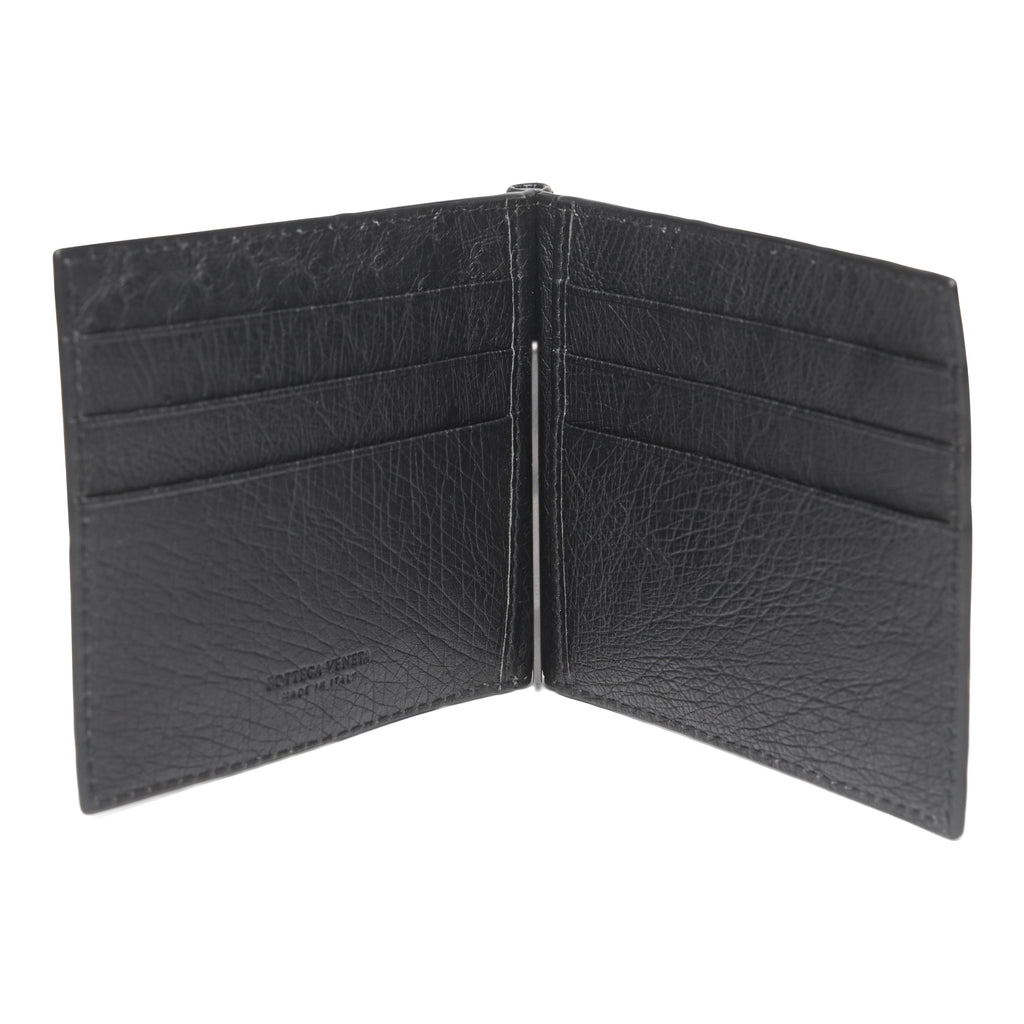 Bottega Veneta Intrecciato Ostrich Bi-Fold Wallet