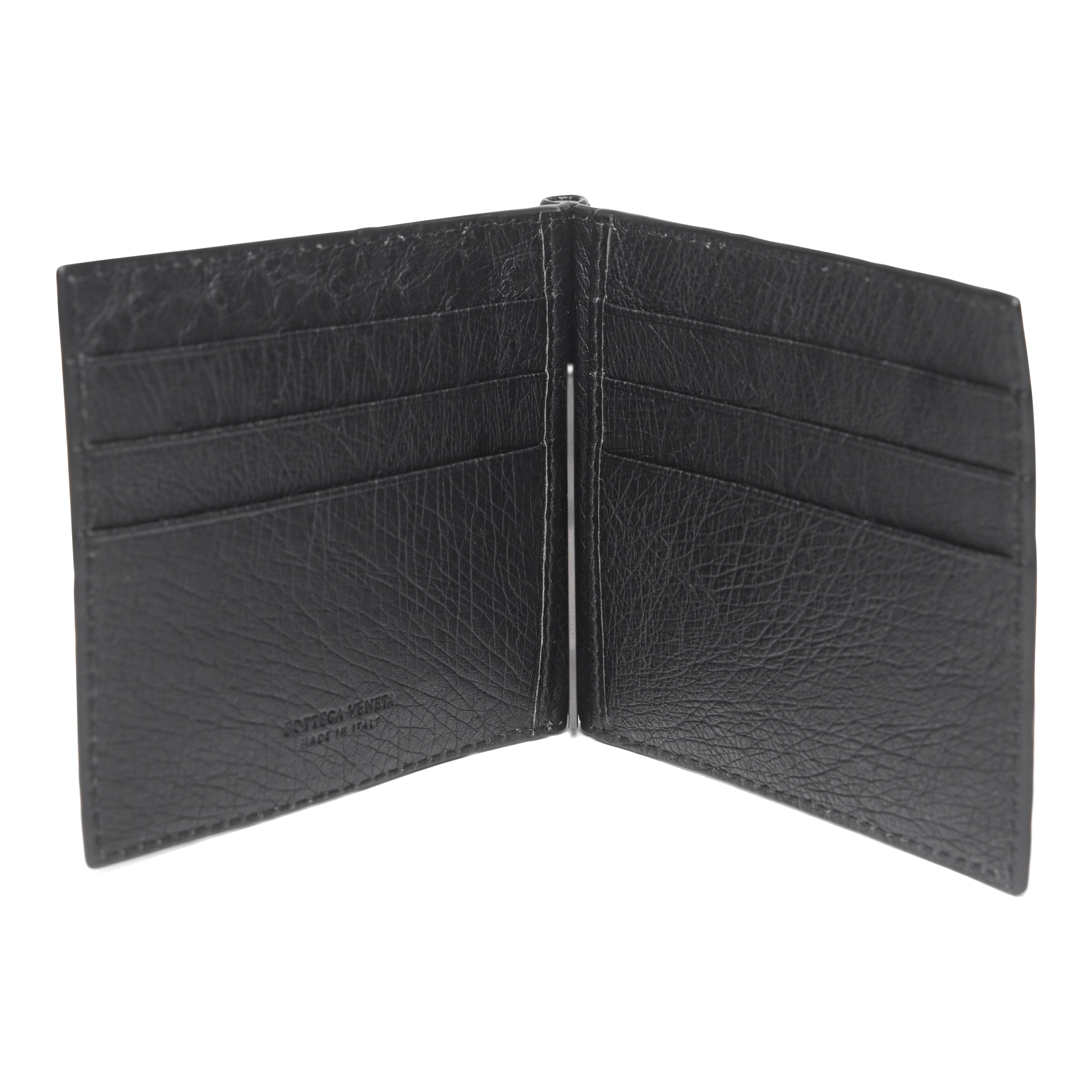 Bottega Veneta Intrecciato Ostrich Bi-Fold Wallet