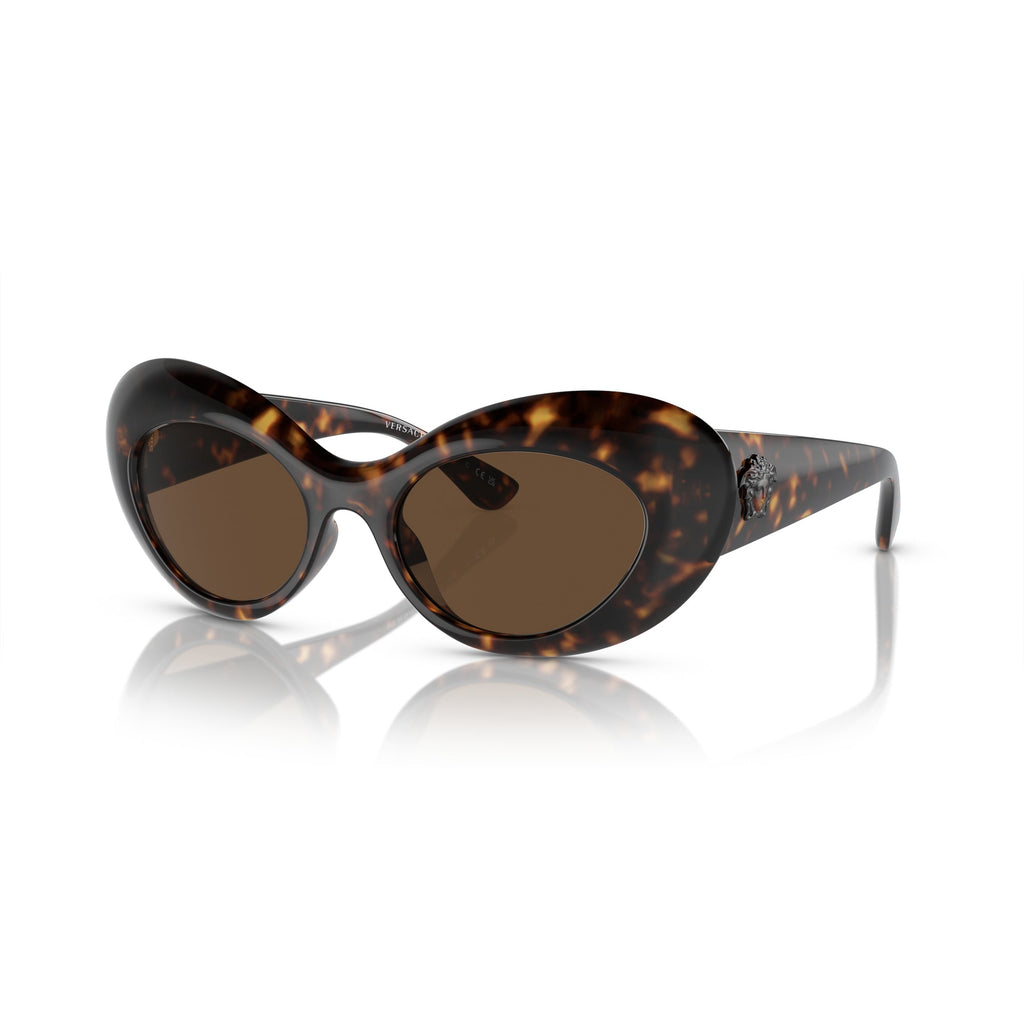 VE 4456U 108/73 52mm Womens Oval Sunglasses Havana