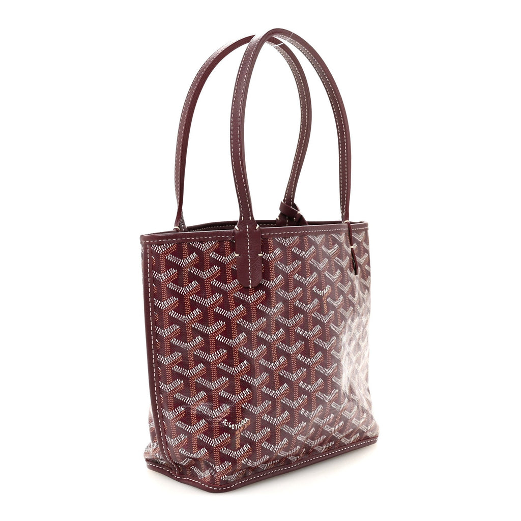 Goyardine Reversible Mini Anjou Burgundy