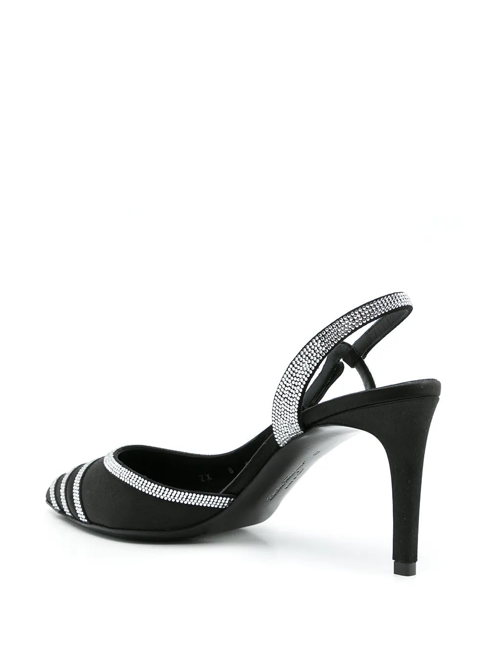 Ferragamo 85Mm Rhinestone Slingback Pumps