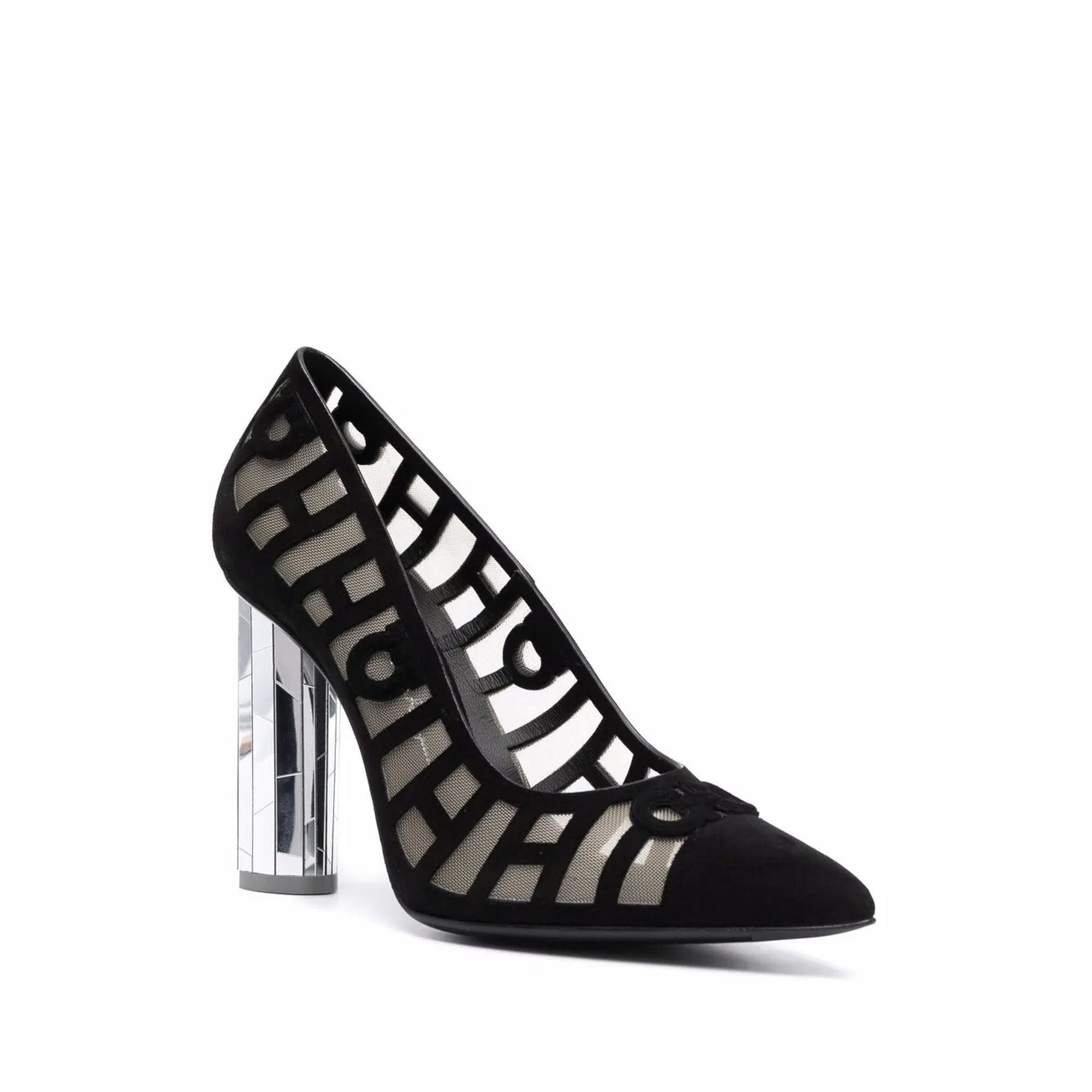 Ferragamo 110Mm Mirrored Heel Pumps