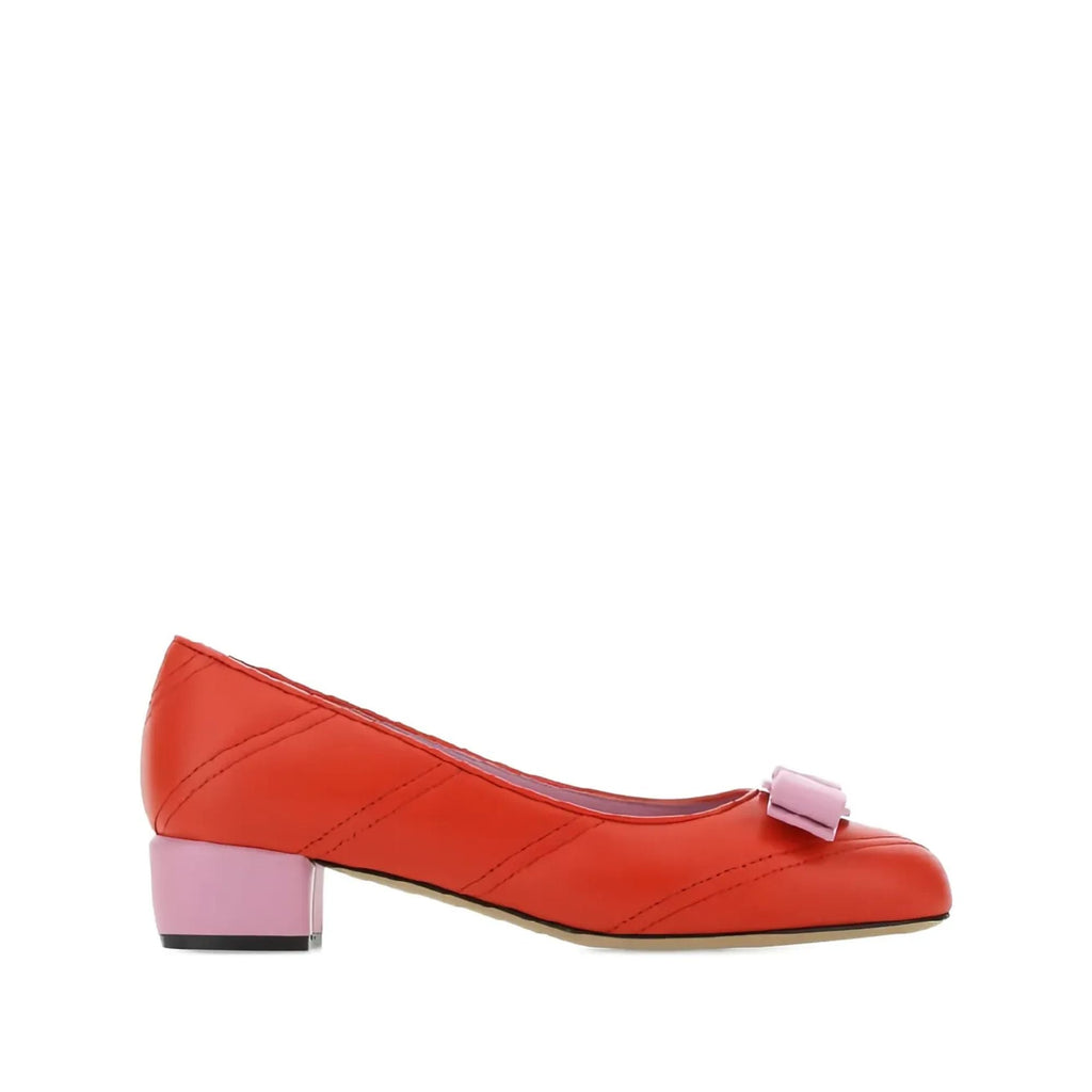 Ferragamo Signature Vara Bow Detail Pumps