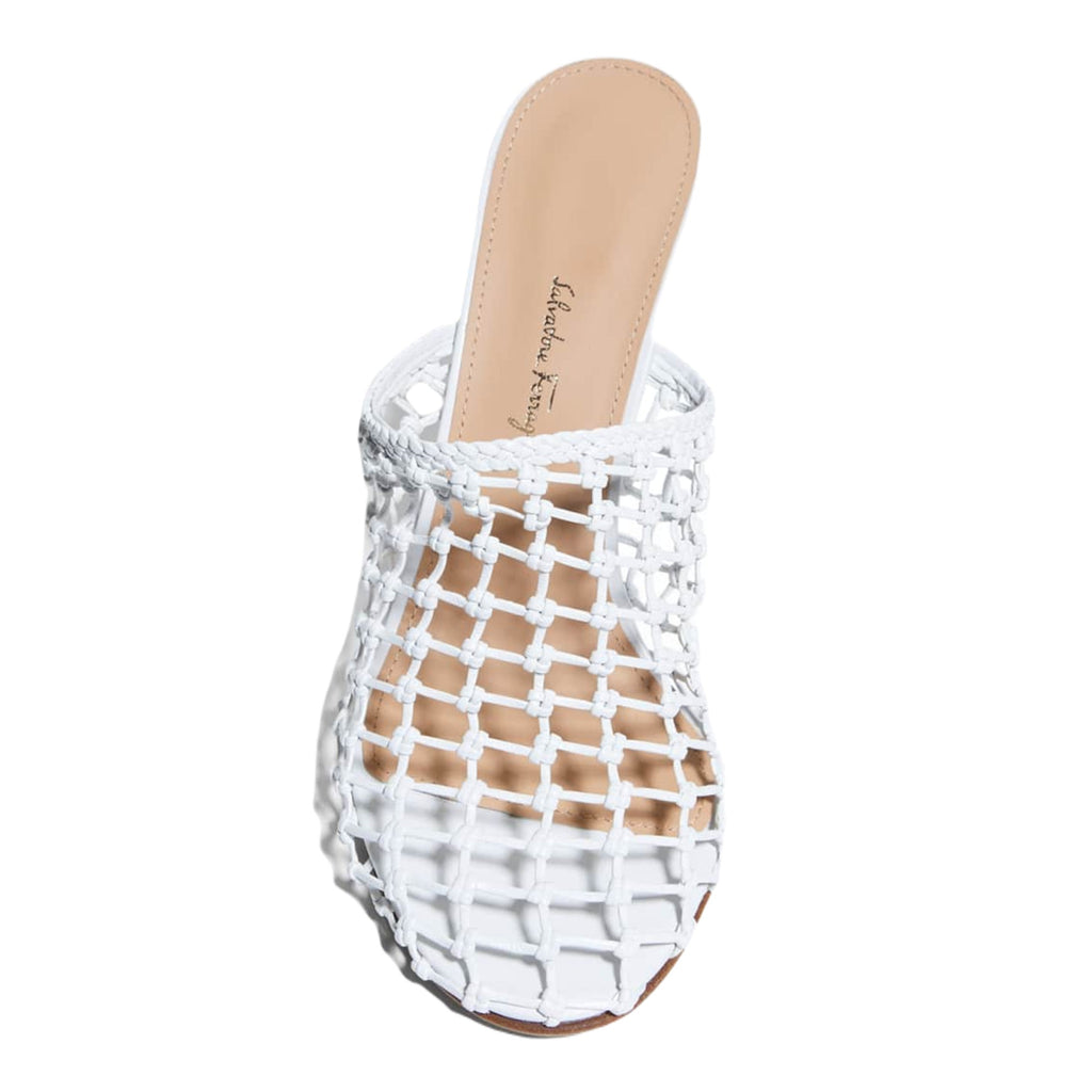 Ferragamo Ellas Woven Mules