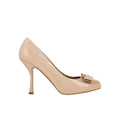 Ferragamo Vara Bow Mid-Heel Pumps