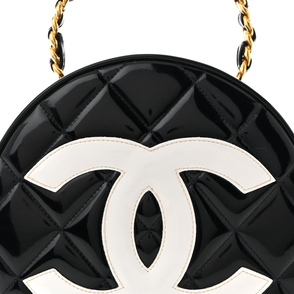 Patent CC Round Vanity Case Black