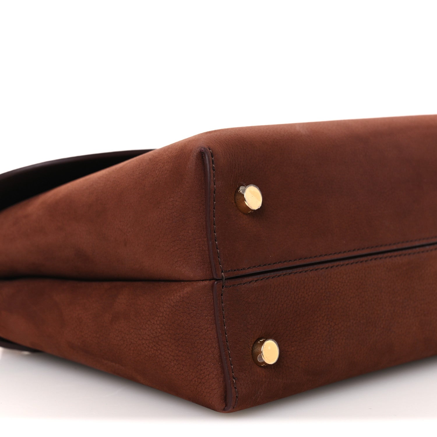 Grained Nubuck Calfskin Medium Nino Chestnut