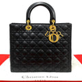 Christian Dior Lady Dior Leather Handbag