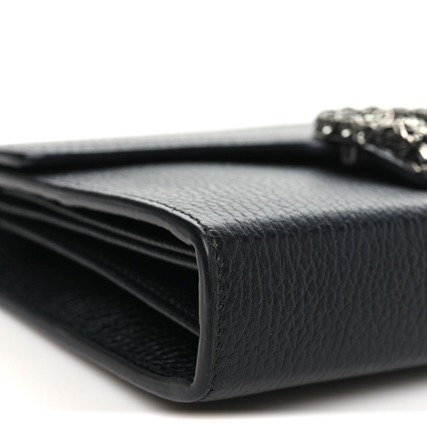 Calfskin Mini Dionysus Chain Wallet Black