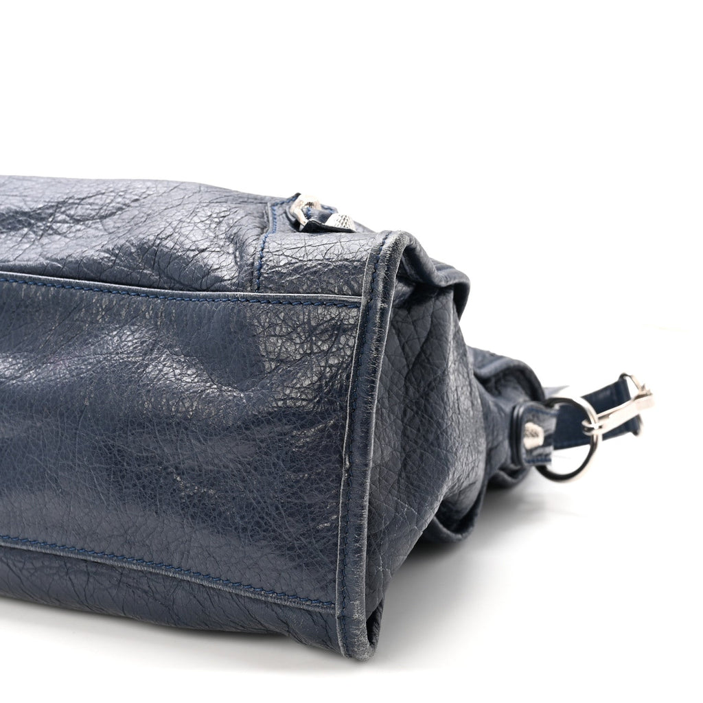 Agneau Giant 12 Silver Hardware City Bleu Obscur