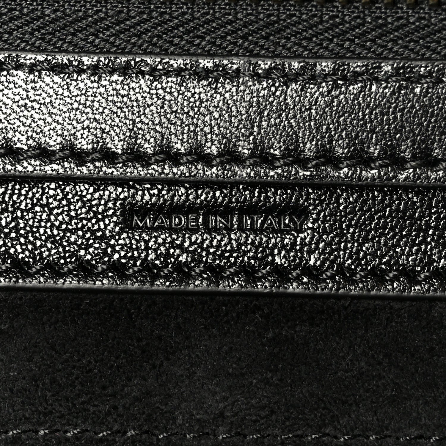 Supple Shiny Lambskin Little New Luggage Black