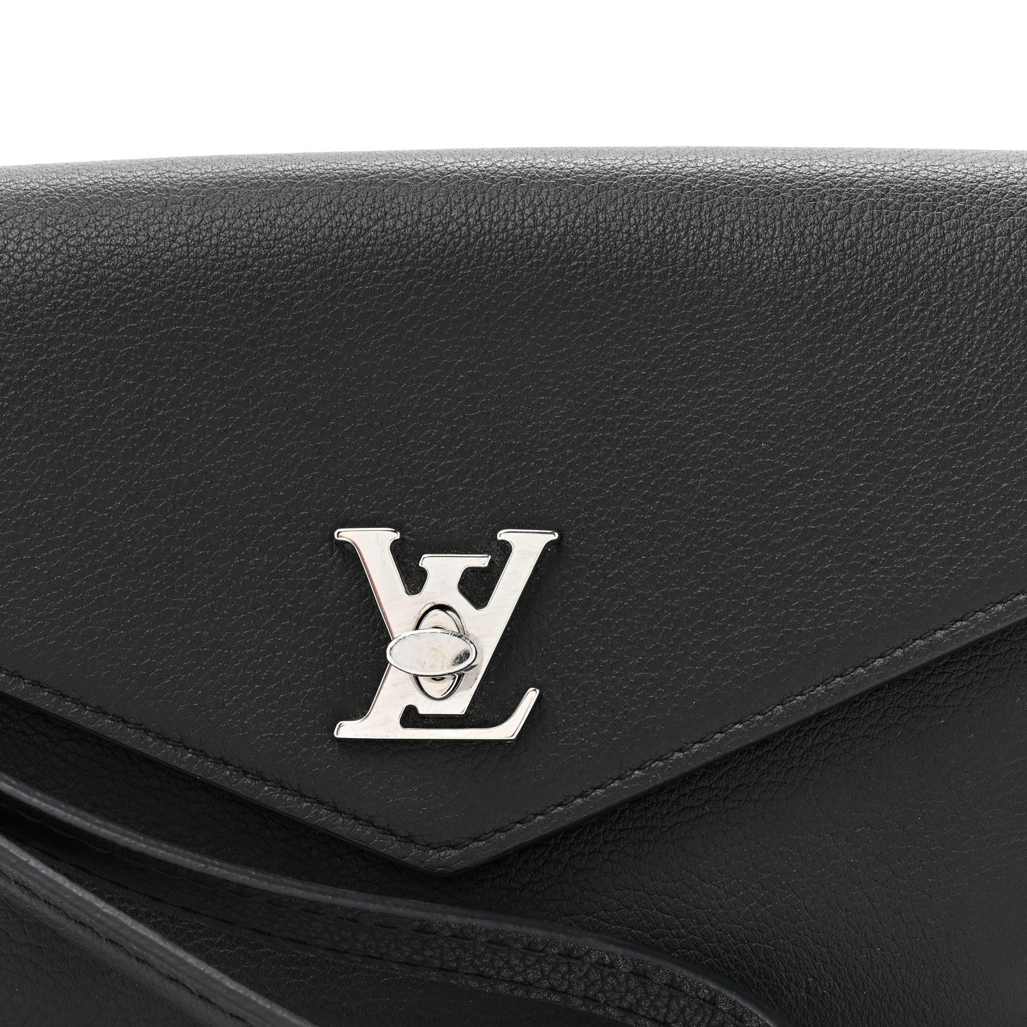 Soft Calfskin My Lockme Chain Pochette Black