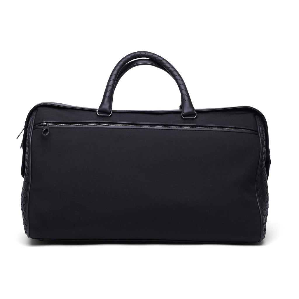 Bottega Veneta High Tech Canvas & Intrecciato Duffel Bag