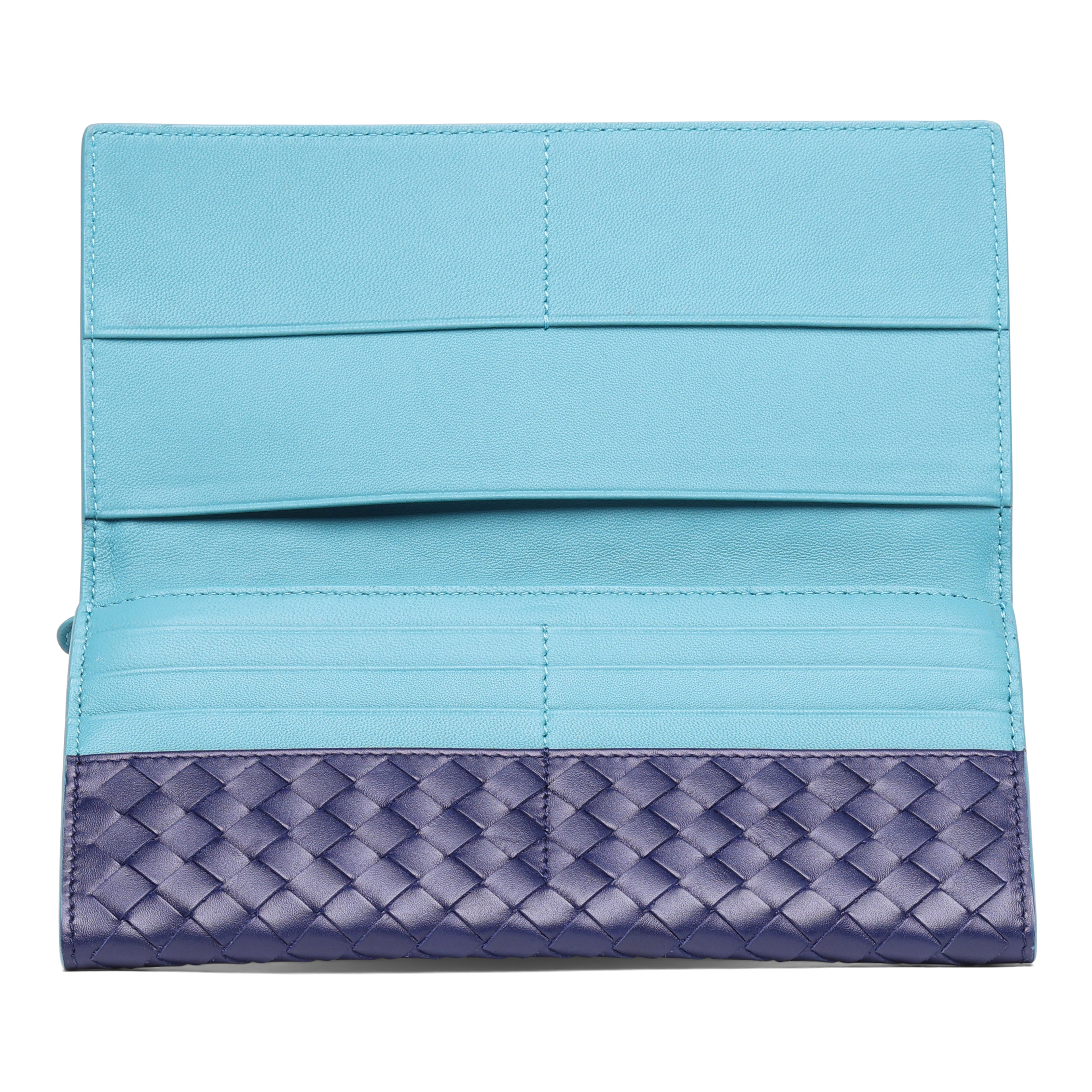 Bottega Veneta Intrecciato Flap Leather Wallet