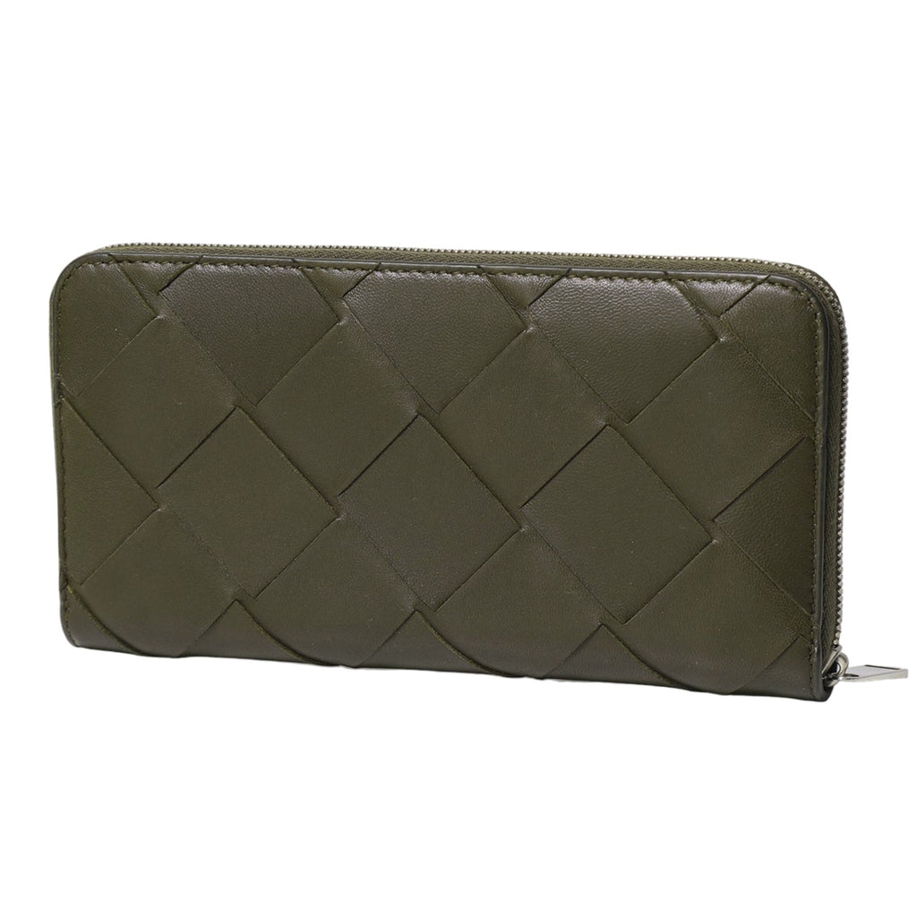 Bottega Veneta Long Zipper Leather Wallet