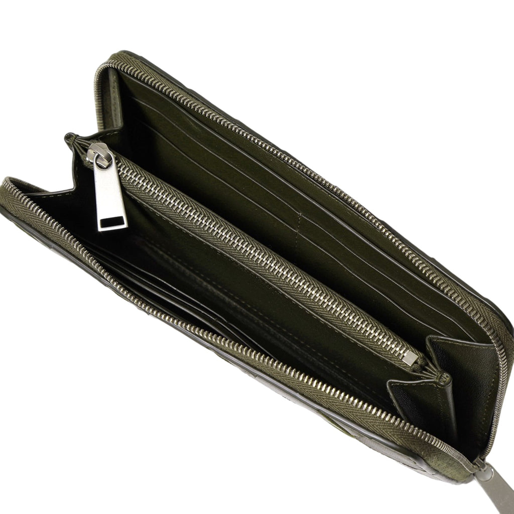 Bottega Veneta Long Zipper Leather Wallet