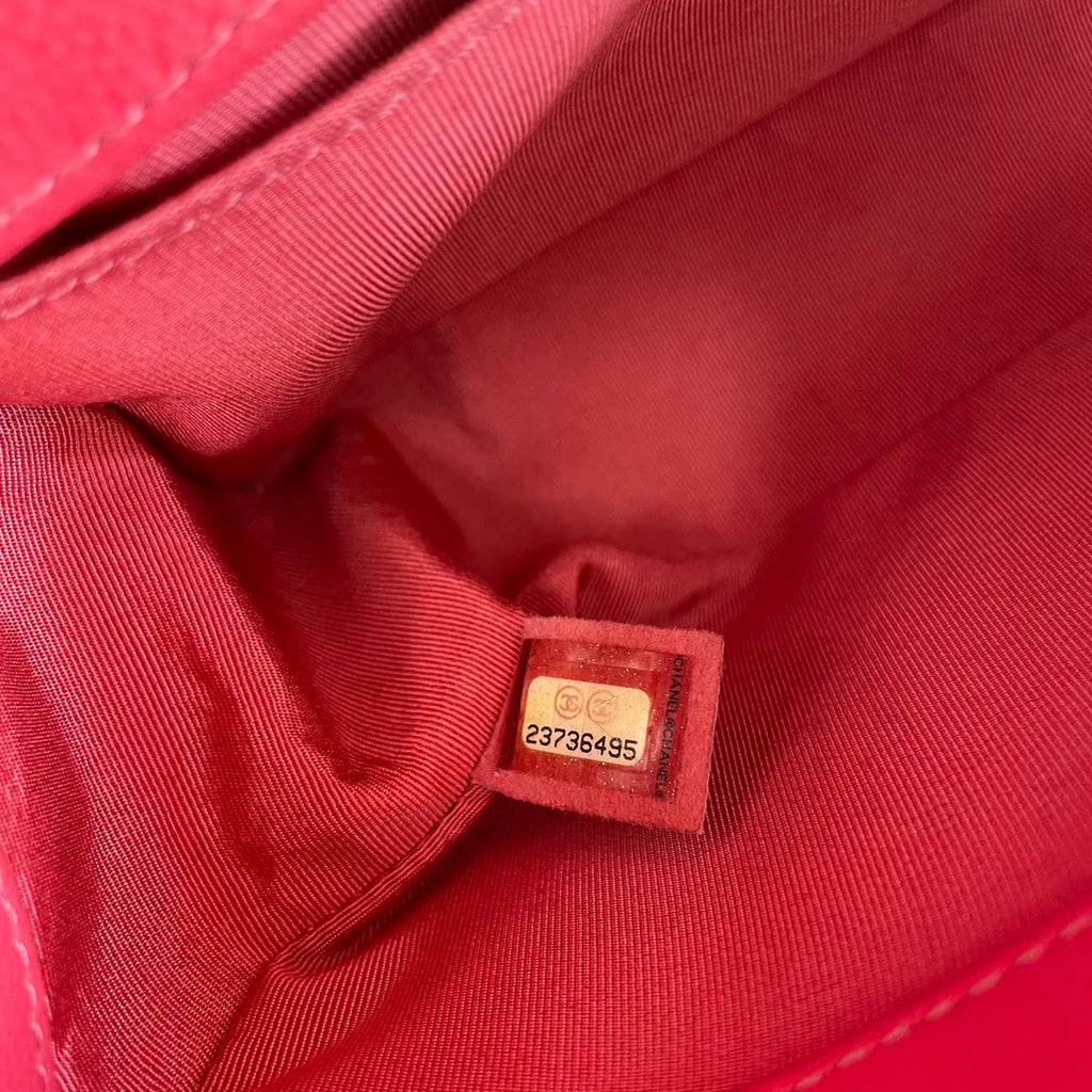 Chanel Medium Boy Flap Caviar Dark Pink 2017