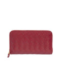 Bottega Veneta Intrecciato Zip Leather Wallet