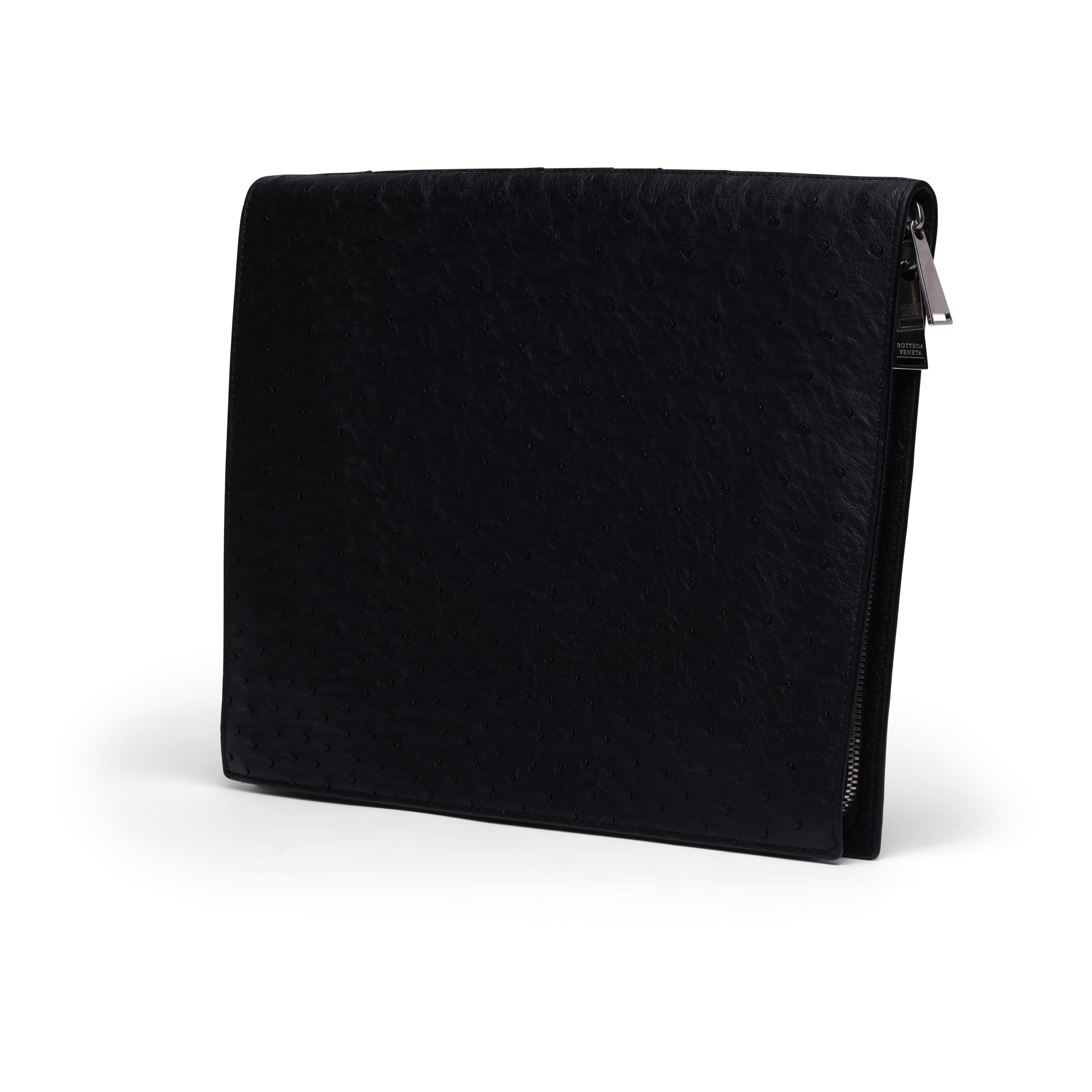 Bottega Veneta Ostrich Leather Document Case