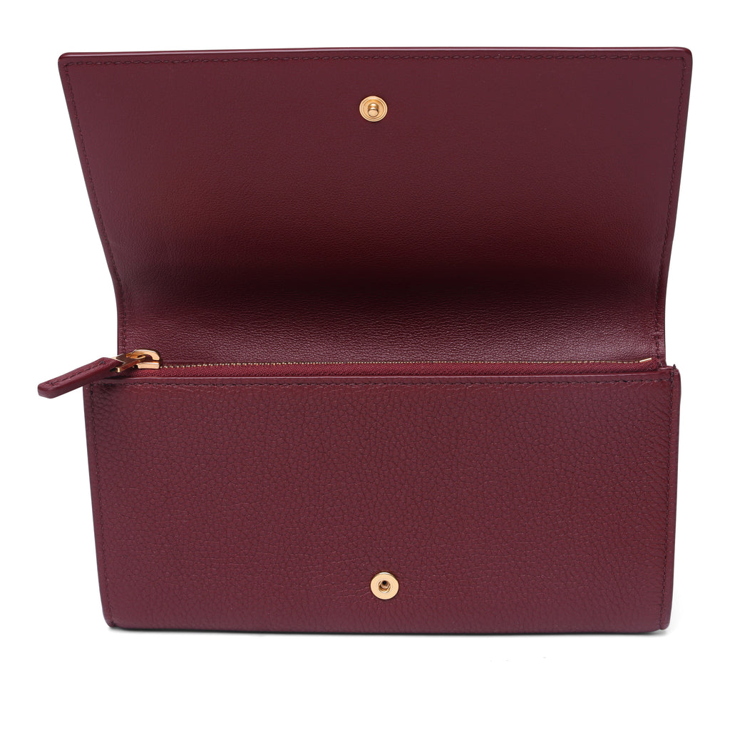 Bottega Veneta Logo-Stamp Continental Wallet