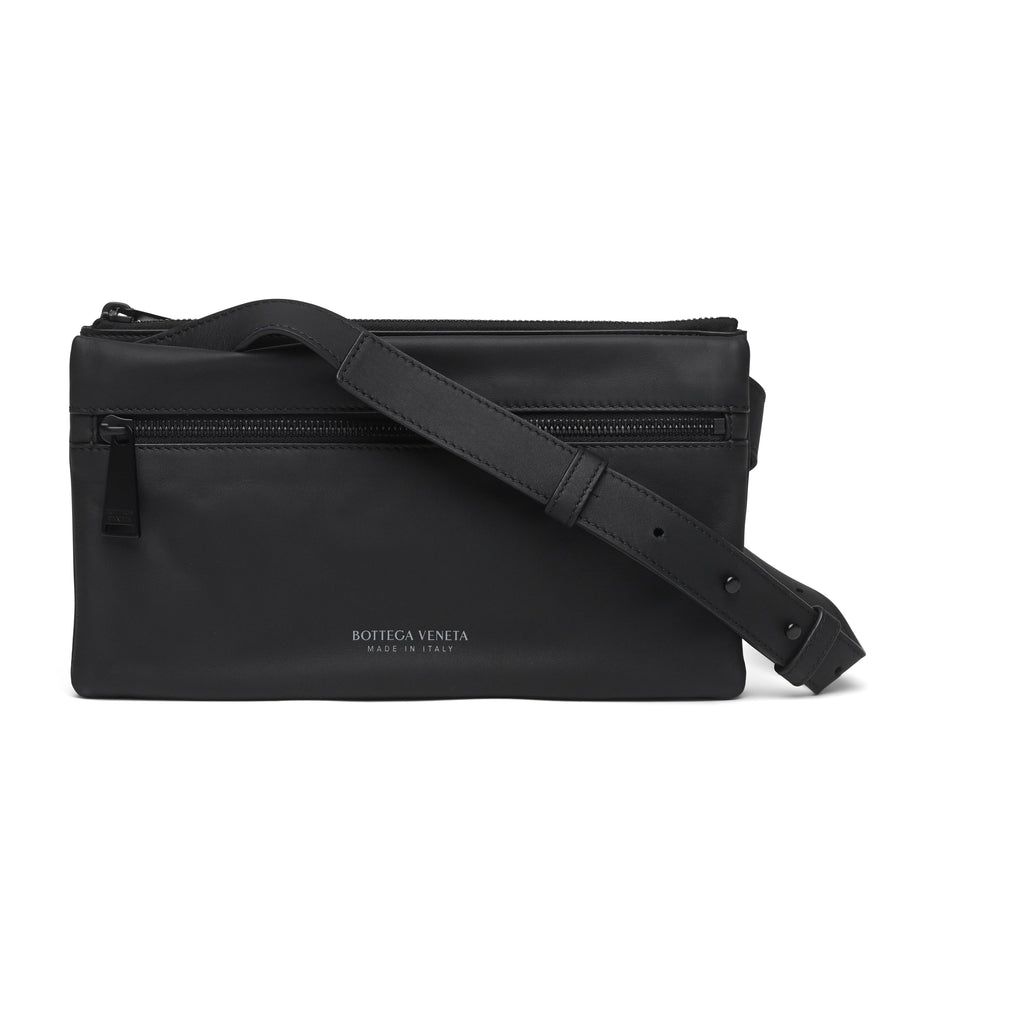 Bottega Veneta Leather Messenger Crossbody Bag