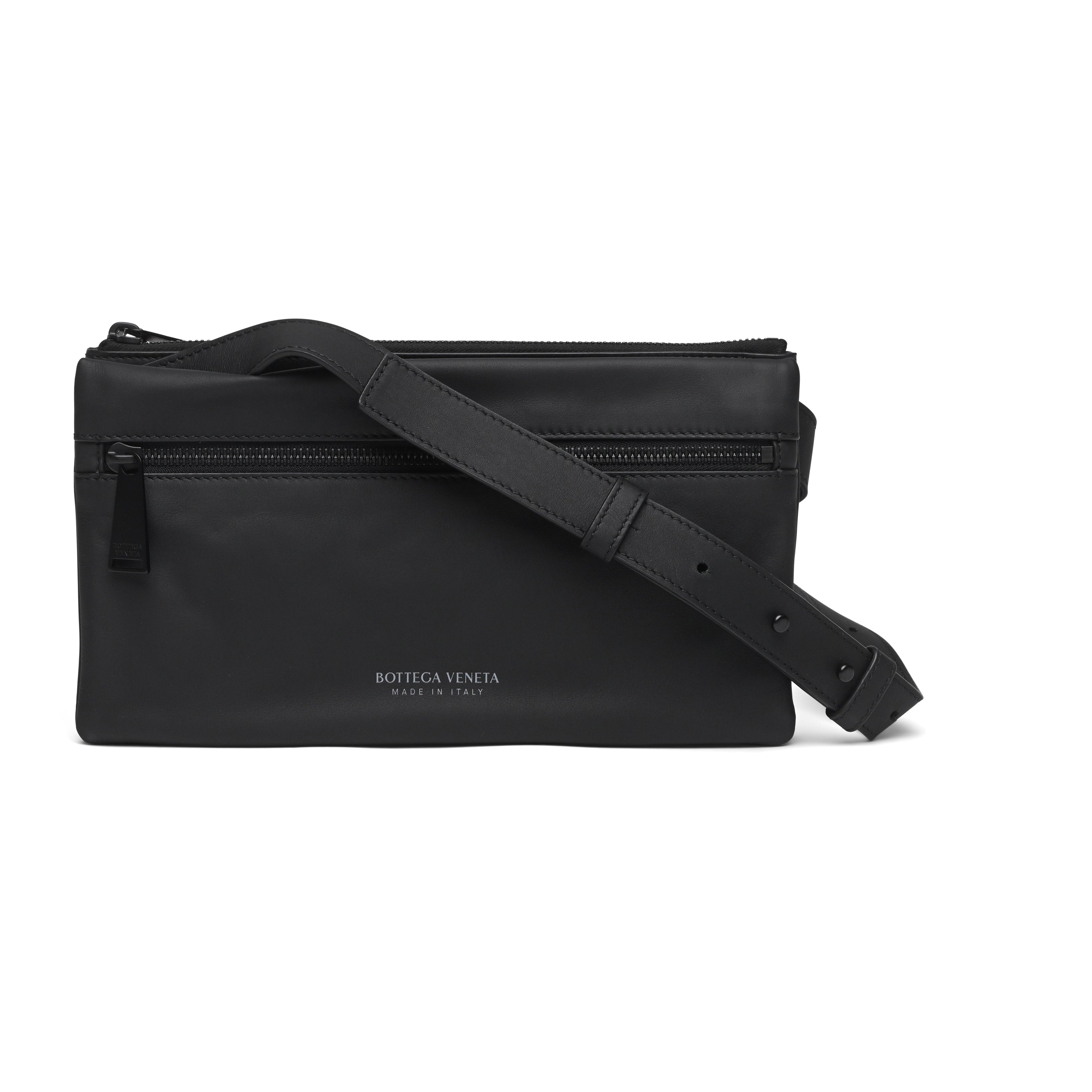 Bottega Veneta Leather Messenger Crossbody Bag
