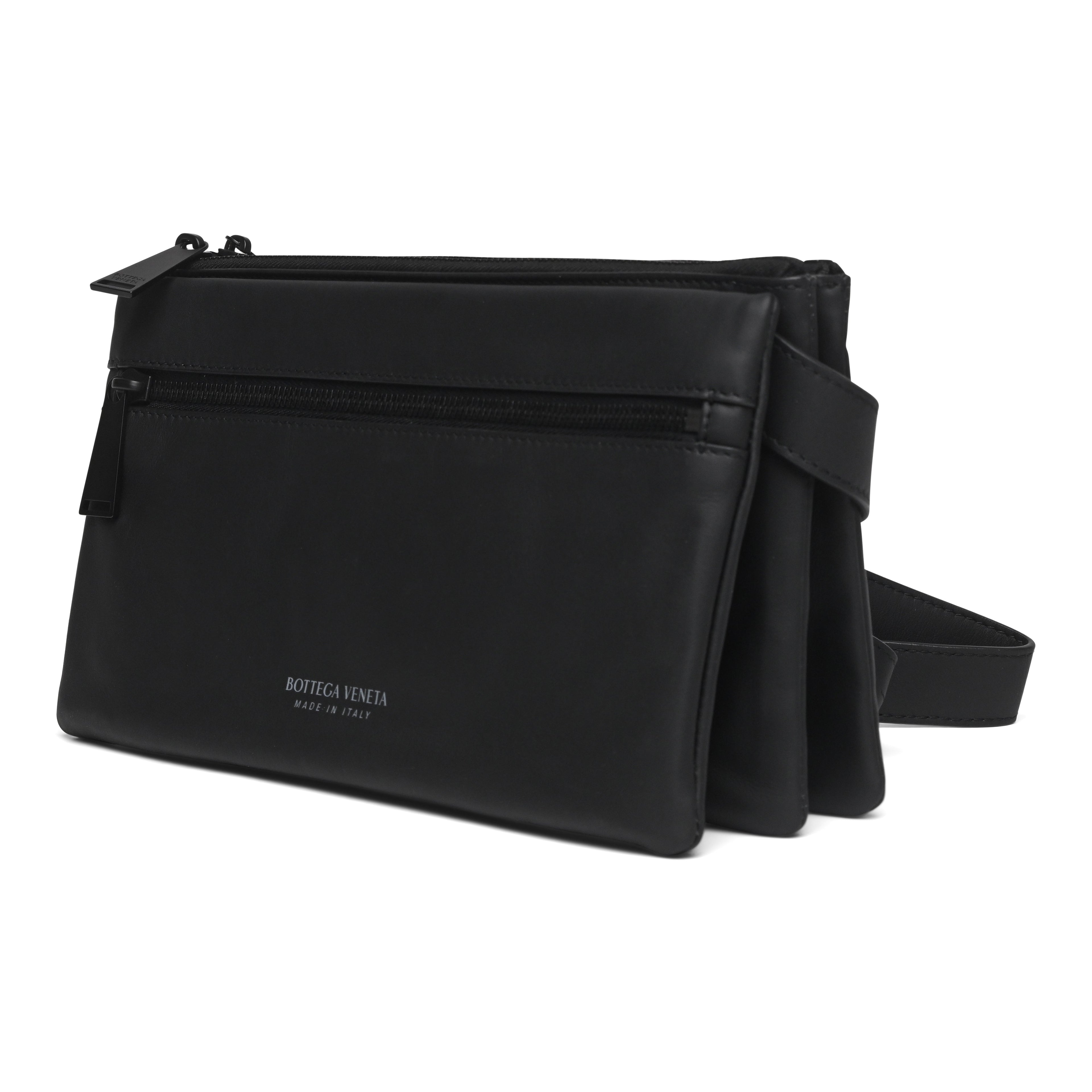 Bottega Veneta Leather Messenger Crossbody Bag