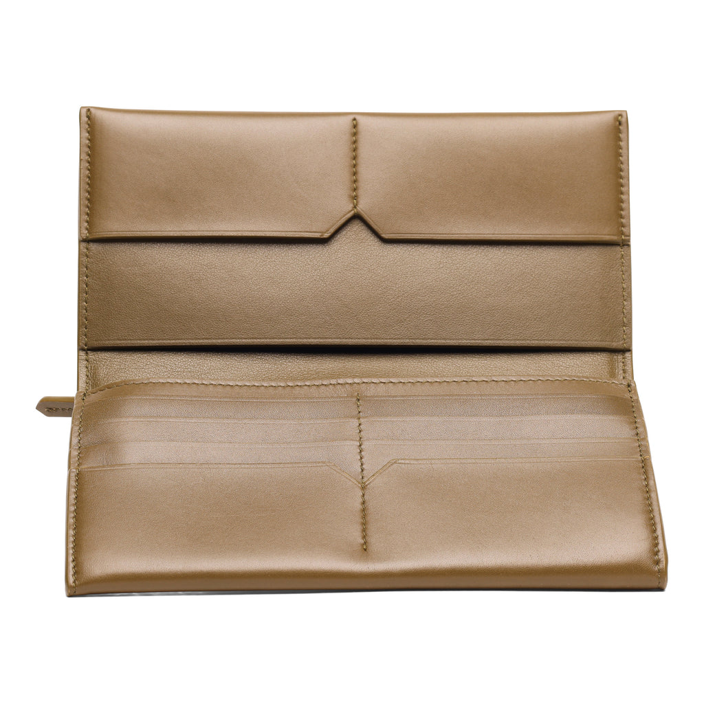 Bottega Veneta Continental Flap Leather Wallet