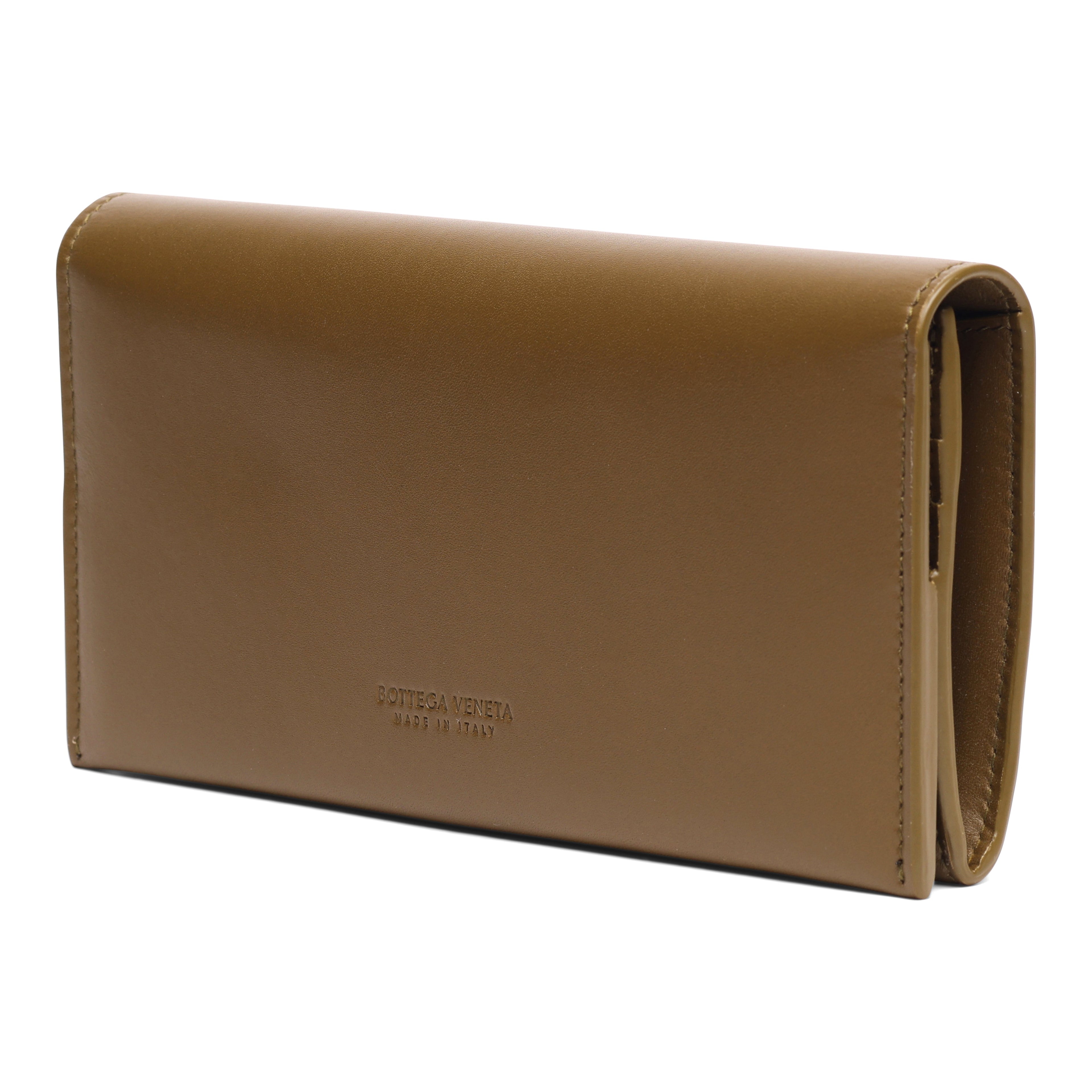 Bottega Veneta Continental Flap Leather Wallet