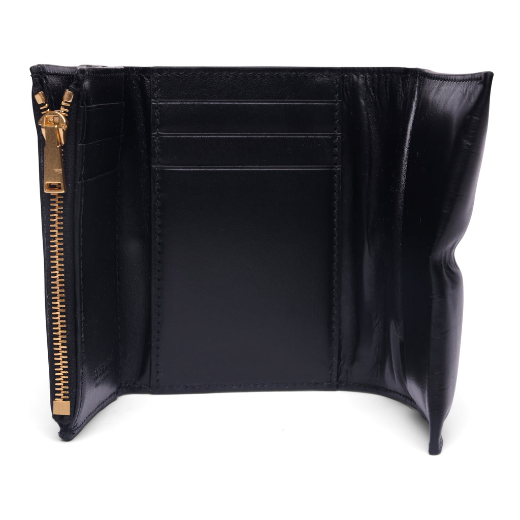 Bottega Veneta Black Leather Wallet