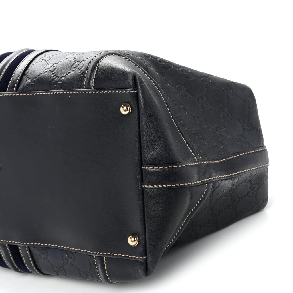 Guccissima Large Treasure Boston Navy
