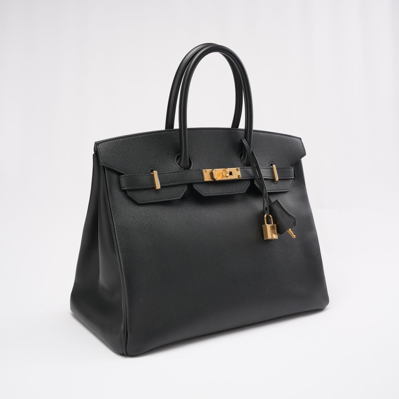 Hermes Birkin 35 Sellier Epsom Leather Black 2014