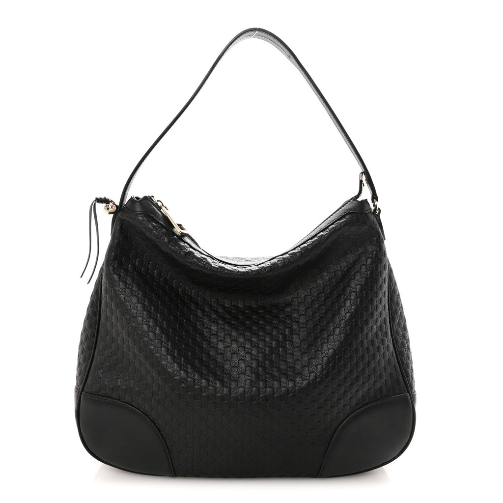 Soft Microguccissima Margaux Hobo Black