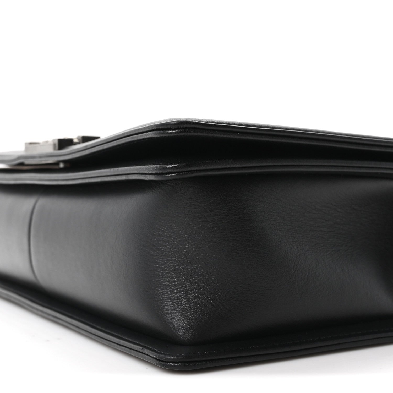 Calfskin Quilted New Medium Boy Flap Black