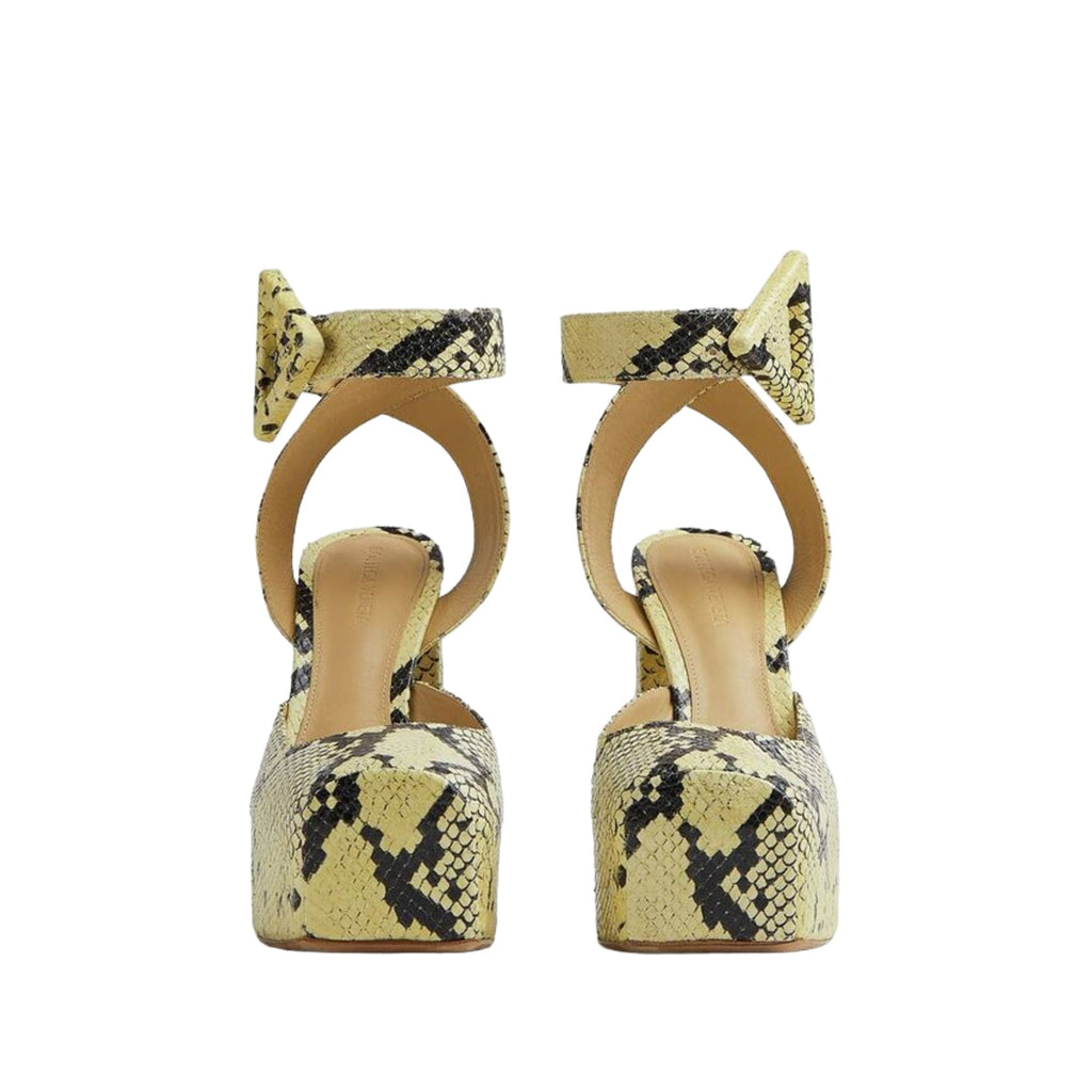 Bottega Veneta Tower Snakeskin-Print Pumps