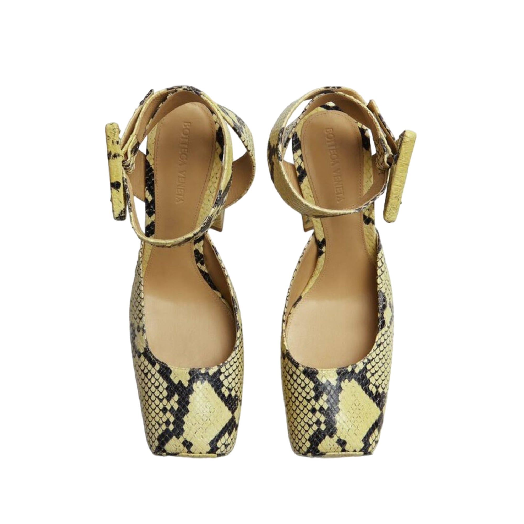 Bottega Veneta Tower Snakeskin-Print Pumps