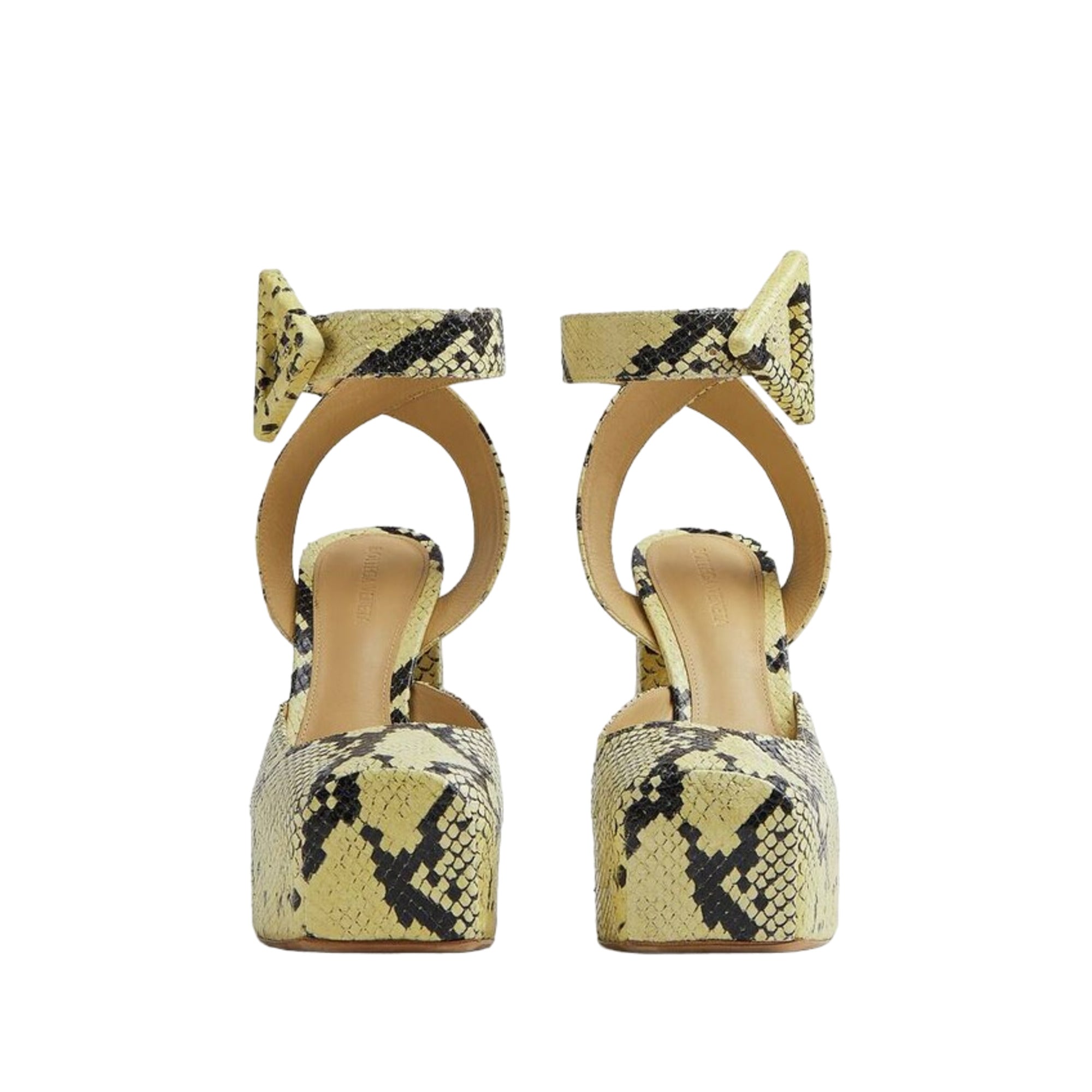 Bottega Veneta Tower Snakeskin-Print Pumps