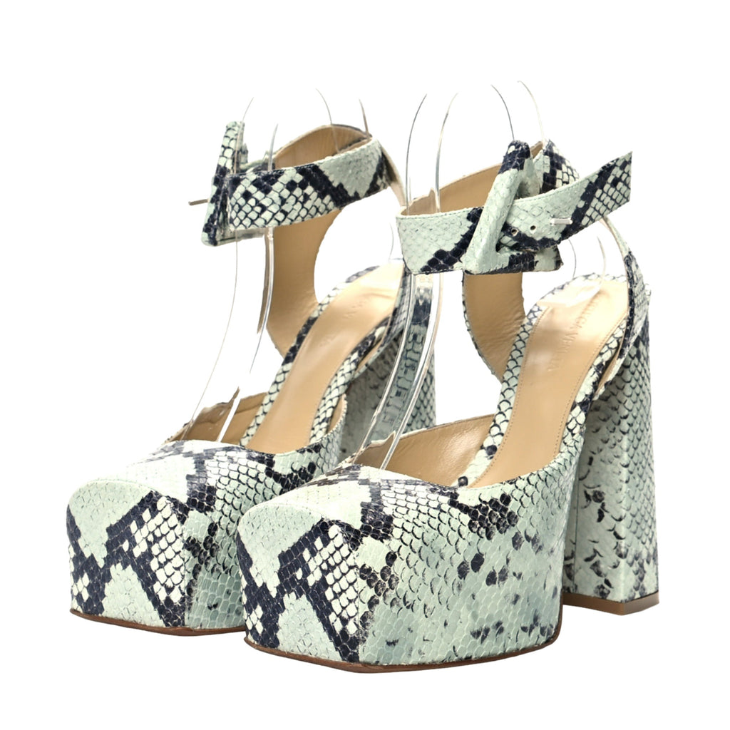 Bottega Veneta 140Mm Snake-Print Pumps