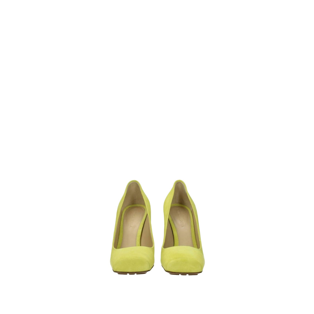 Bottega Veneta Square-Toe Block-Heel Pumps