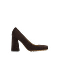 Bottega Veneta Square-Toe Block-Heel Pumps