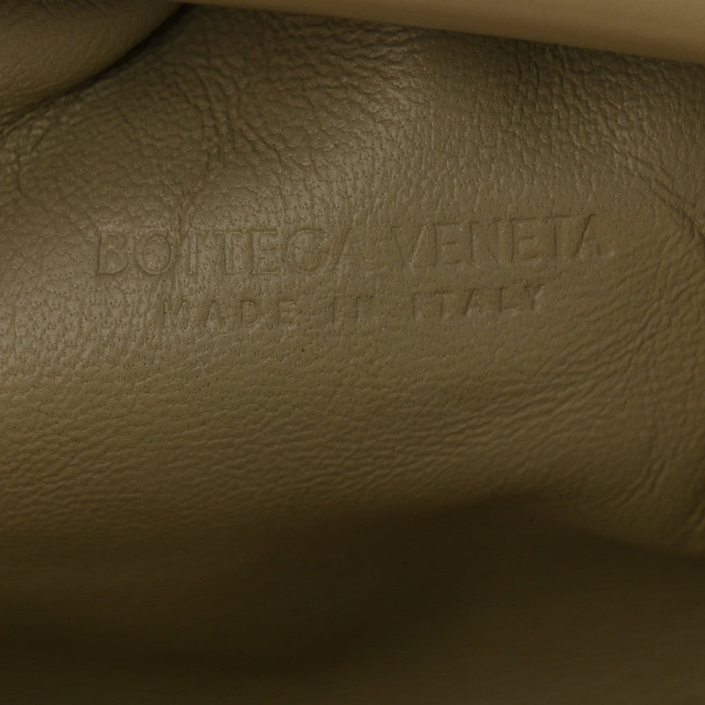 Patent Intrecciato The Mini Pouch Travertine