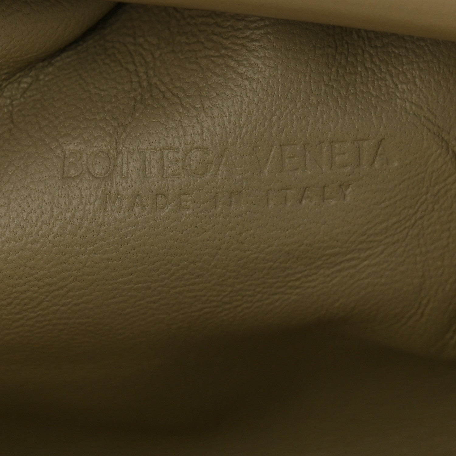 Patent Intrecciato The Mini Pouch Travertine