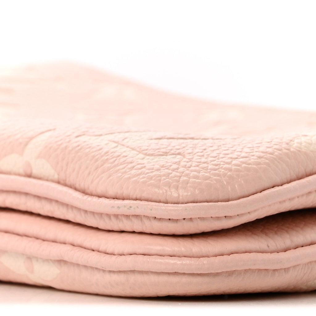 Empreinte Monogram Double Zip Pochette Rose