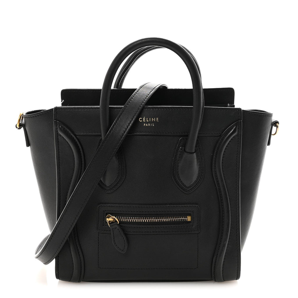 Smooth Calfskin Nano Luggage Black