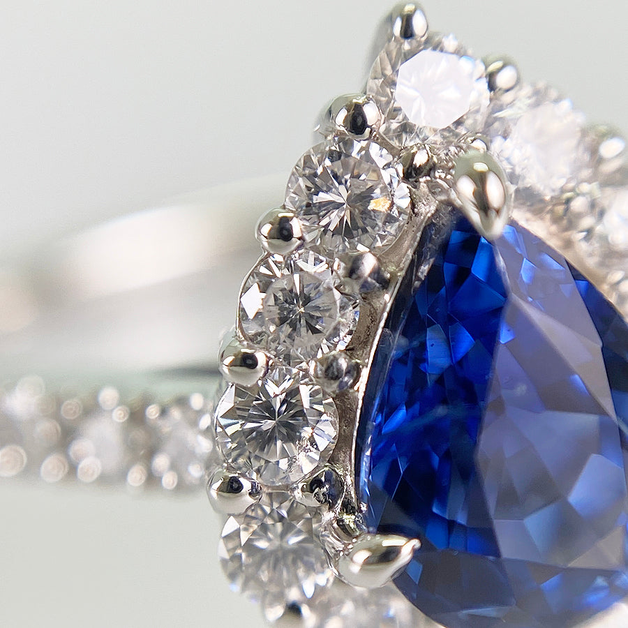 Ring Platinum Sapphire