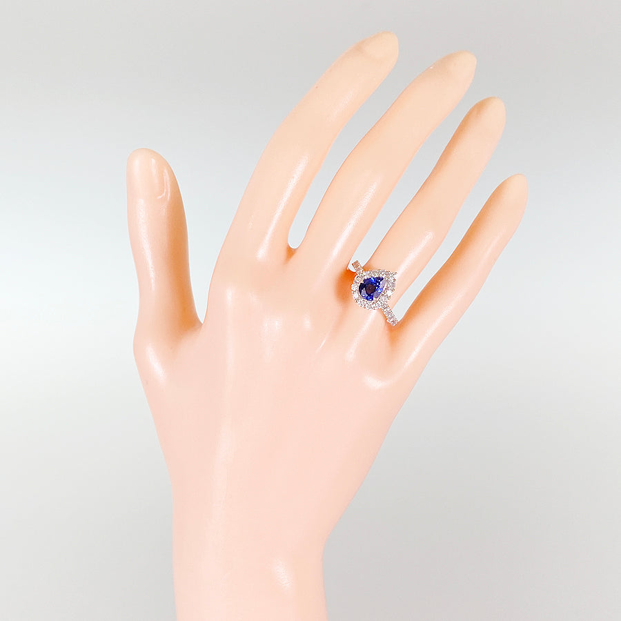 Ring Platinum Sapphire