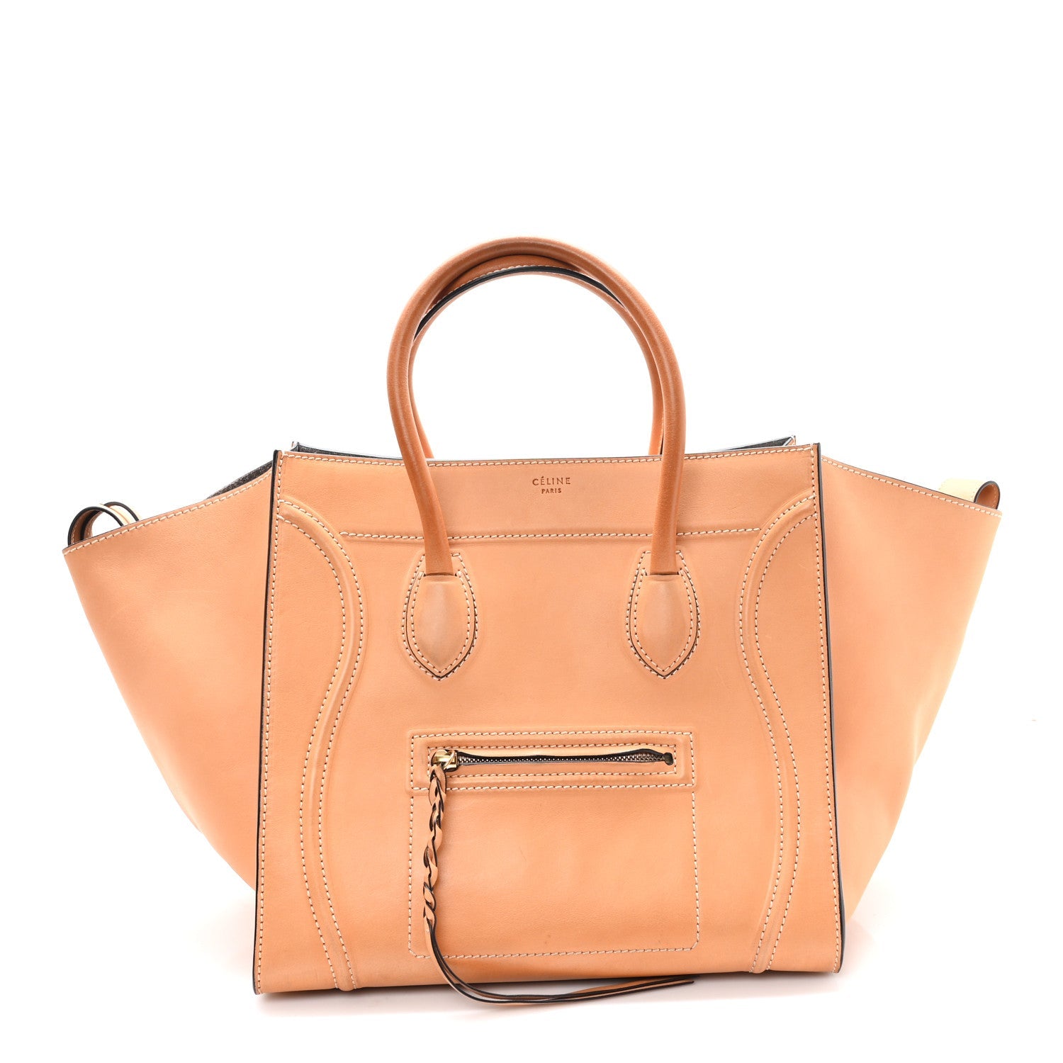Natural Calfskin Medium Phantom Luggage Beige
