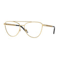 Versace Eyeglasses Cat Eye Full Rim, Silver Frame and Clear Demo Lenses Lens VE12961000