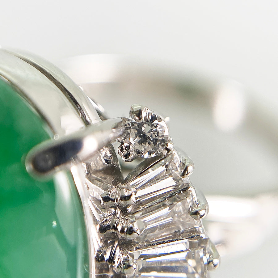 Ring Platinum Jadeite